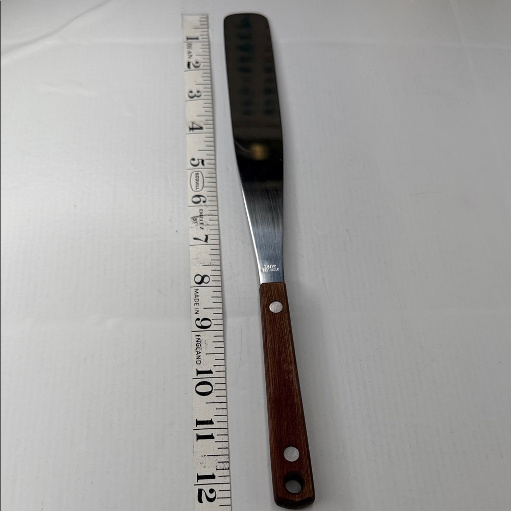 Japan Vintage Stainless Steel Spatula with Wood Handle